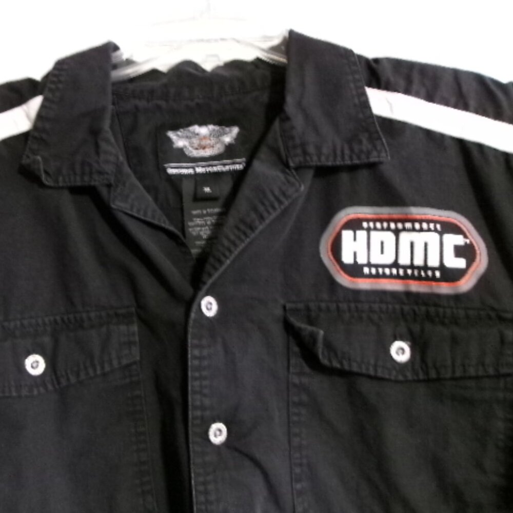 Black Harley Davidson  HDMC Button Down Men's Shirt**XL
